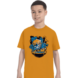 Daily_Deal_Shirts T-Shirts, Youth / XS / Gold Chainsaw Denji