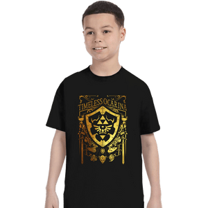 Daily_Deal_Shirts T-Shirts, Youth / XS / Black Timeless Ocarina