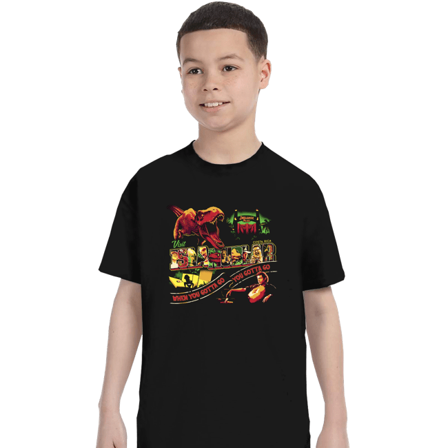 Sold_Out_Shirts T-Shirts, Youth / XS / Black Visit Isla Nublar