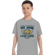 Load image into Gallery viewer, Daily_Deal_Shirts T-Shirts, Youth / XS / Sports Grey Innie Loves Coffee
