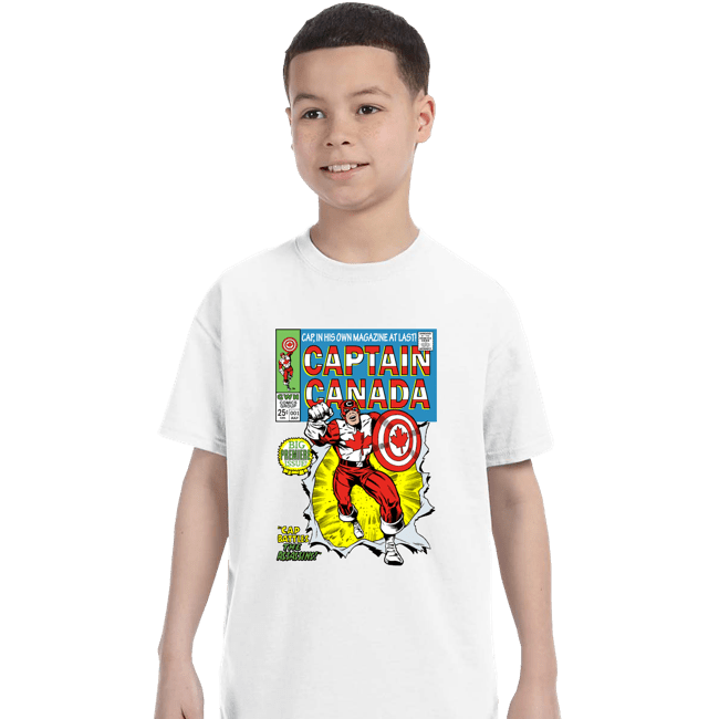 Daily_Deal_Shirts T-Shirts, Youth / XS / White Captain Canada