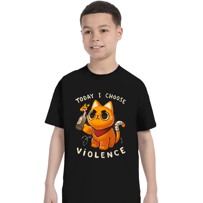 Daily_Deal_Shirts T-Shirts, Youth / XS / Black Today I Choose Violence