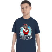 Load image into Gallery viewer, Secret_Shirts T-Shirts, Youth / XS / Navy All I Want For Christmas
