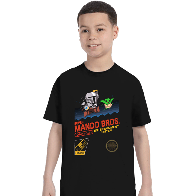 Daily_Deal_Shirts T-Shirts, Youth / XS / Black Super Mando Bros