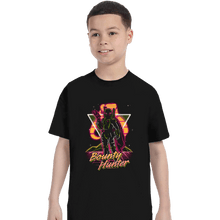 Load image into Gallery viewer, Shirts T-Shirts, Youth / XS / Black Retro Bounty Hunter
