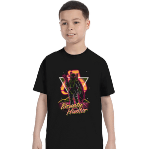 Shirts T-Shirts, Youth / XS / Black Retro Bounty Hunter