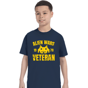 Secret_Shirts T-Shirts, Youth / XS / Navy Alien Wars