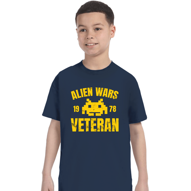 Secret_Shirts T-Shirts, Youth / XS / Navy Alien Wars