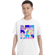 Load image into Gallery viewer, Shirts T-Shirts, Youth / XS / White Saiyan Colors
