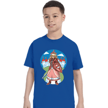 Load image into Gallery viewer, Daily_Deal_Shirts T-Shirts, Youth / XS / Royal Blue Armored Princess
