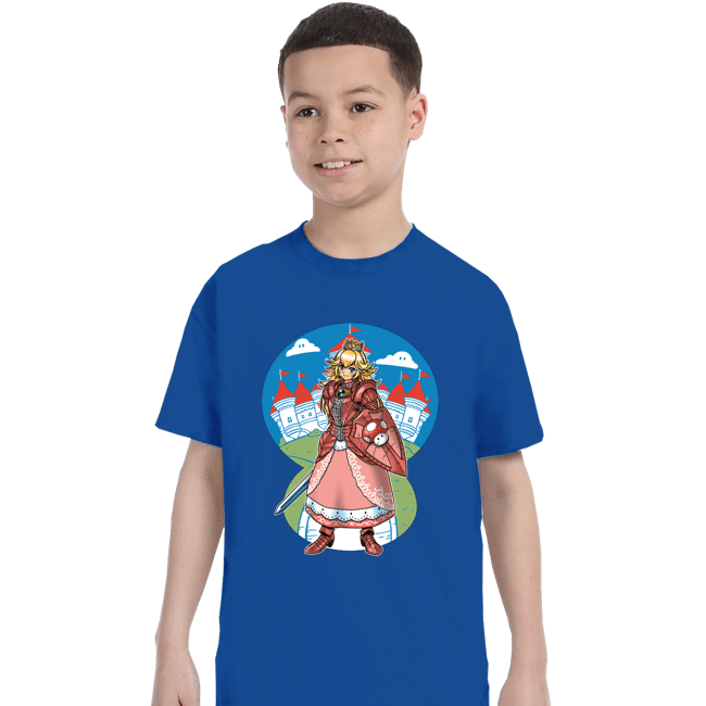 Daily_Deal_Shirts T-Shirts, Youth / XS / Royal Blue Armored Princess