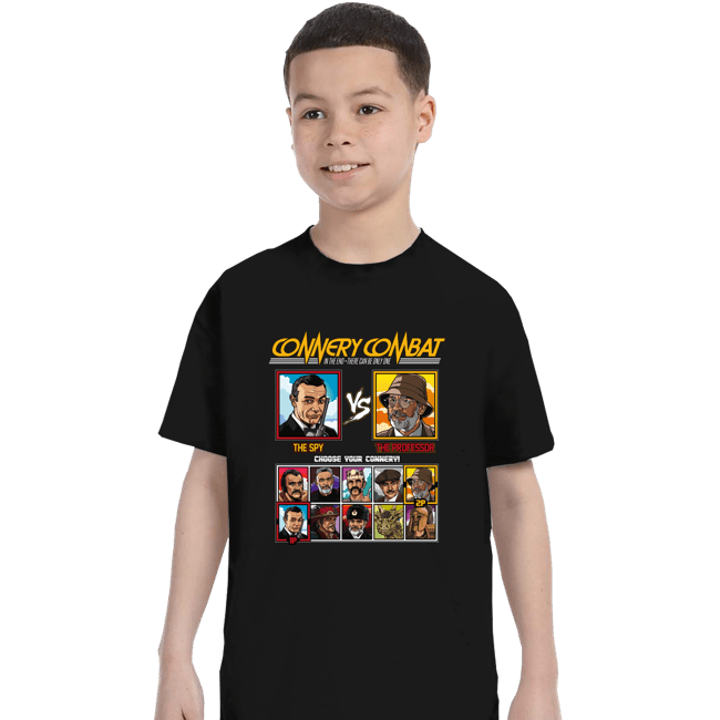Shirts T-Shirts, Youth / XS / Black Connery Combat