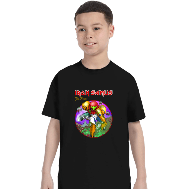Daily_Deal_Shirts T-Shirts, Youth / XS / Black Iron Samus