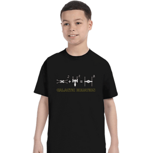 Daily_Deal_Shirts T-Shirts, Youth / XS / Black Galactic Equation