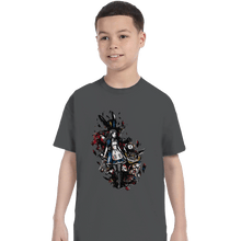 Load image into Gallery viewer, Secret_Shirts T-Shirts, Youth / XS / Charcoal Alice In Madness
