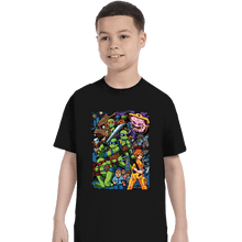 Load image into Gallery viewer, Daily_Deal_Shirts T-Shirts, Youth / XS / Black TMNT Pilgrim
