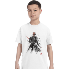 Load image into Gallery viewer, Shirts T-Shirts, Youth / XL / White Darth Lord Sumi-e
