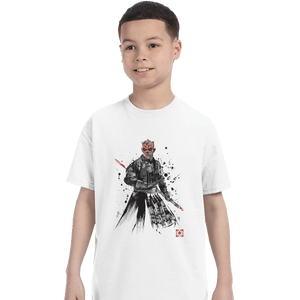 Shirts T-Shirts, Youth / XL / White Darth Lord Sumi-e