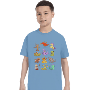 Shirts T-Shirts, Youth / XS / Powder Blue Diapers & Dragons