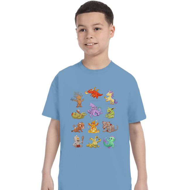 Shirts T-Shirts, Youth / XS / Powder Blue Diapers & Dragons