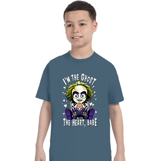 Daily_Deal_Shirts T-Shirts, Youth / XS / Indigo Blue I'm The Ghost With The Heart