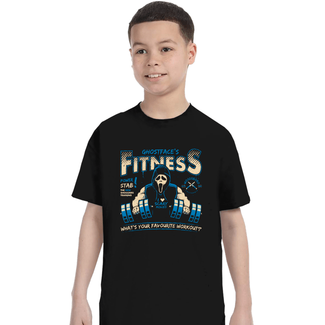 Secret_Shirts T-Shirts, Youth / XS / Black Ghostface's Fitness