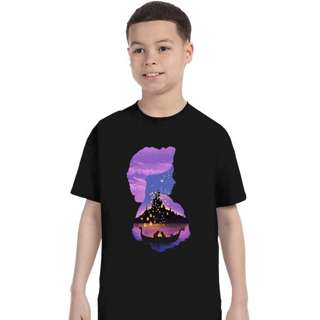 Secret_Shirts T-Shirts, Youth / XS / Black Rapunzel Shadows