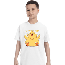 Load image into Gallery viewer, Shirts T-Shirts, Youth / XS / White Fat Chocobo
