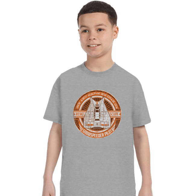 Shirts T-Shirts, Youth / XS / Sports Grey Rebel Scum Snowspeeder