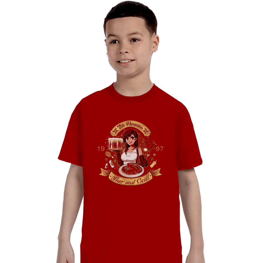 Shirts T-Shirts, Youth / XL / Red 7th Heaven Bar And Grill