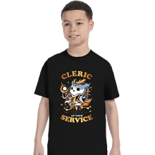 Load image into Gallery viewer, Daily_Deal_Shirts T-Shirts, Youth / XS / Black Cleric At Your Service
