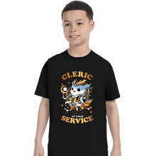 Load image into Gallery viewer, Daily_Deal_Shirts T-Shirts, Youth / XS / Black Cleric At Your Service
