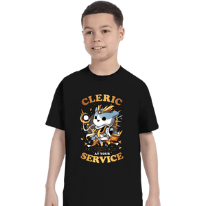 Daily_Deal_Shirts T-Shirts, Youth / XS / Black Cleric At Your Service