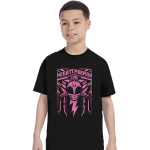 Shirts T-Shirts, Youth / XS / Black Pink Ranger