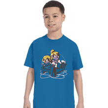 Load image into Gallery viewer, Shirts T-Shirts, Youth / XS / Sapphire Valentines Pirates
