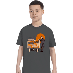 Daily_Deal_Shirts T-Shirts, Youth / XS / Charcoal Michael's Garage
