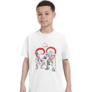 Shirts T-Shirts, Youth / XL / White Kingdom Sumi-e