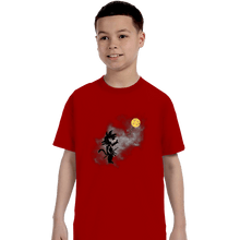 Load image into Gallery viewer, Shirts T-Shirts, Youth / XS / Red Saiyan With Balloon
