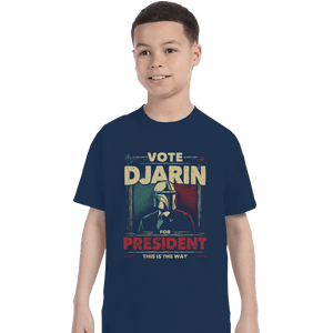Shirts T-Shirts, Youth / XL / Navy Djarin For President