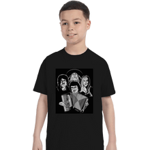 Load image into Gallery viewer, Shirts T-Shirts, Youth / XL / Black Bohemian Polka
