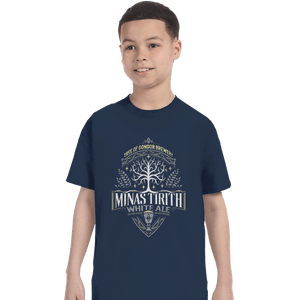 Shirts T-Shirts, Youth / XS / Navy Minas Tirith White Ale