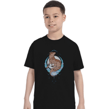 Load image into Gallery viewer, Shirts T-Shirts, Youth / Small / Black Howling Wolf
