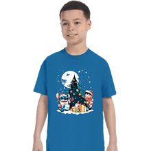 Load image into Gallery viewer, Daily_Deal_Shirts T-Shirts, Youth / XS / Sapphire Christmas Ohana
