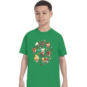 Secret_Shirts T-Shirts, Youth / XS / Irish Green On Tarantula Island