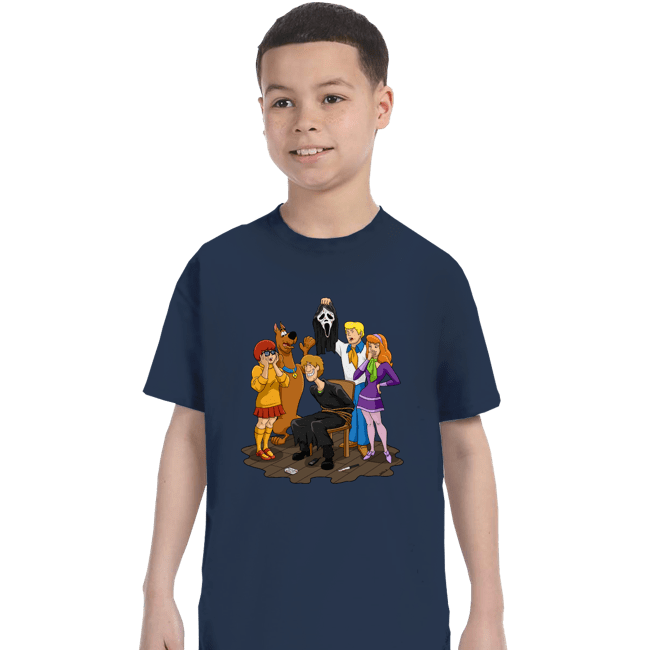 Secret_Shirts T-Shirts, Youth / XS / Navy Scooby Suprise