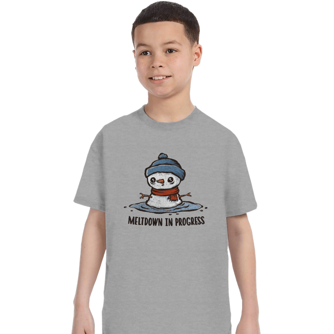Daily_Deal_Shirts T-Shirts, Youth / XS / Sports Grey Meltdown In Progress