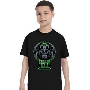 Daily_Deal_Shirts T-Shirts, Youth / XS / Black Cthulhu Gym