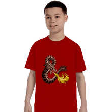 Load image into Gallery viewer, Shirts T-Shirts, Youth / XL / Red Bone Dragon
