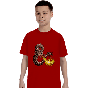 Shirts T-Shirts, Youth / XL / Red Bone Dragon