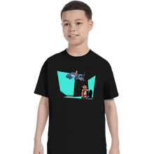 Load image into Gallery viewer, Secret_Shirts T-Shirts, Youth / XS / Black Alien And Girl
